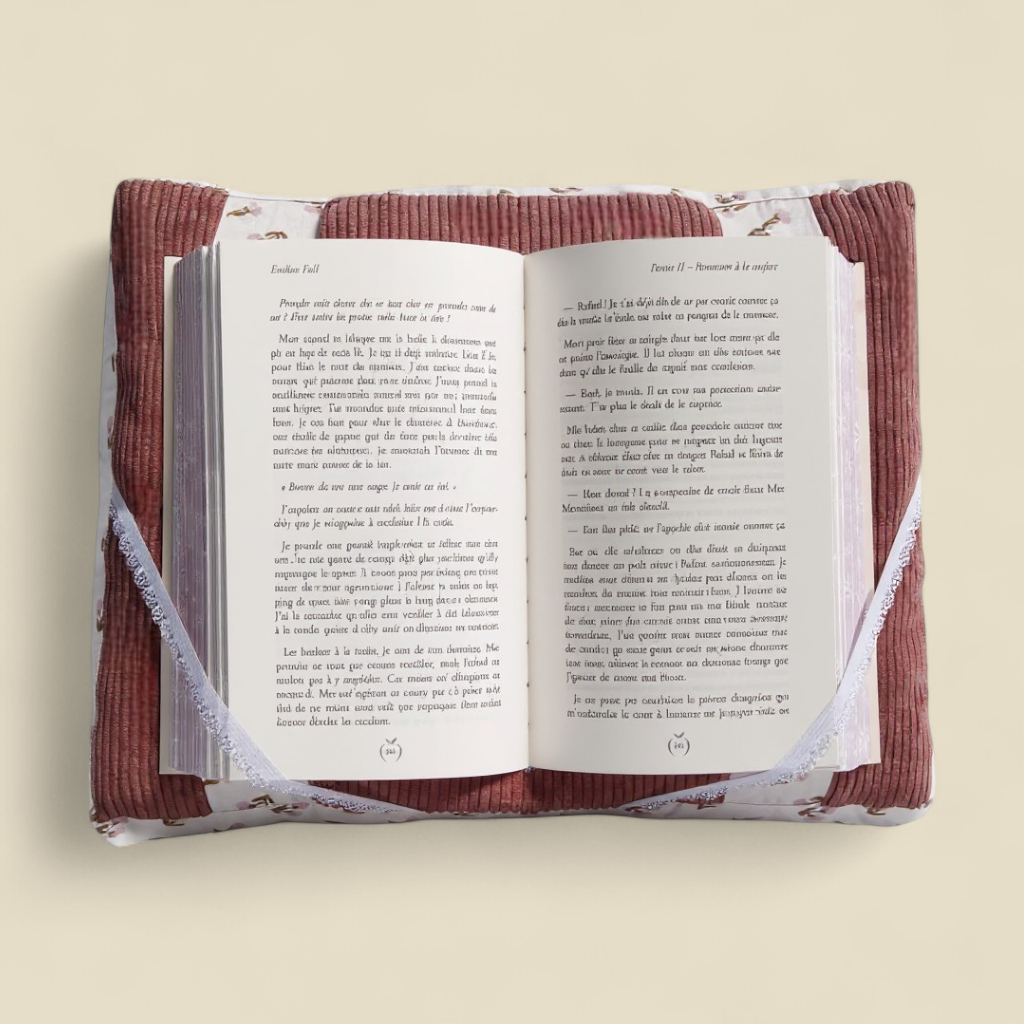 Cuscino da lettura Velluto Rosa