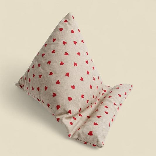 Cuscino per e-reader Cuoricini